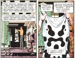 Origin of Rorschach's mask; art by Dave Gibbons