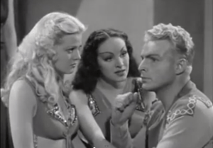 An amnesiac Flash Gordon tries to decide between Dale Arden and Princess Aura, the Betty and Veronica of outer space.