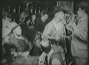 Hicks parleys with a group of Western ruffians