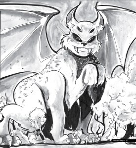 Catdronius illustration by Tressina Bowling