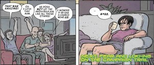 from Vote Loki #2, art by Paul McCaffrey, colors by Chris Chuckry